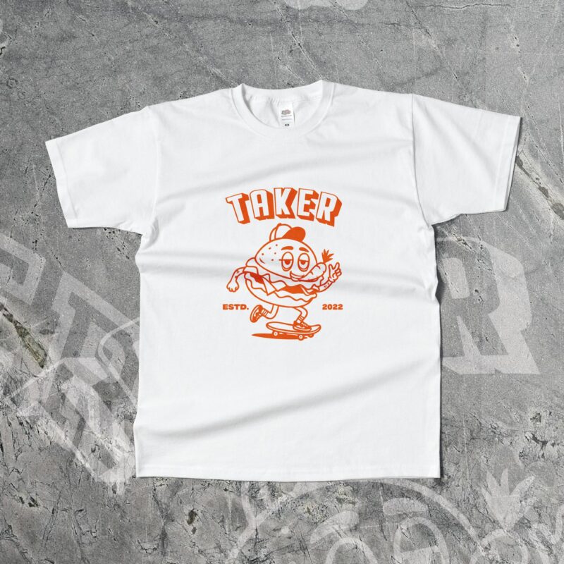 Taker burger T-Shirt white
